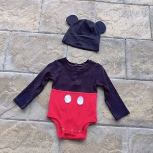 Mickey mouse costume onesie